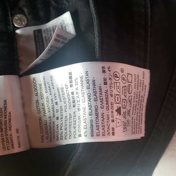 Levi's 27 721 Women's Black High Rise Skinny Jeans Denim - Picture 3 of 6